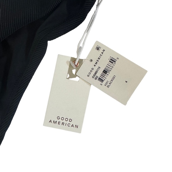 NWT Good American “Always Fits” Classic Bikini Bottom in Ribbed Black sz XL - Picture 4 of 7